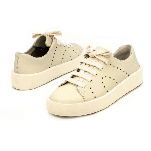 CAMPER leather cream courb sneaker shoes - Picture 3 of 3